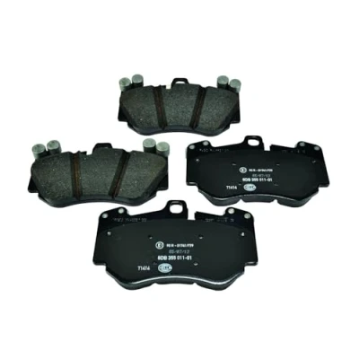 Image de HELLA 8DB 355 011 Jeu de plaquettes frein préparé pour indicateur d&#039;usure avec masses d&#039;équilibrage PORSCHE: Cayenne, AUDI: R8 Spyder