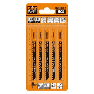 Image de CMT Jt244ddc 5 haute en acier au carbone Lame de scie sauteuse &quot;Duo&quot; Cut pour bois dur, tendre, contreplaqué, OSB, scies sauteuses (lot 5)