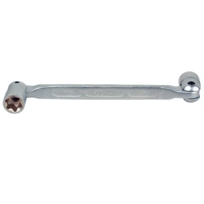 Image de KS TOOLS 517.0330 Clé double articulée 200 E6xE8 Torx extérieur, Profilé en E amovible (articulation)