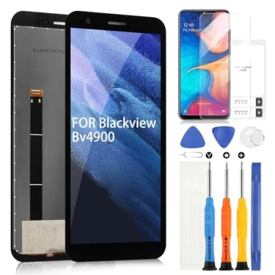 Image de ARSSLY Écran LCD pour Blackview BV4900/BV5100/BV4900 Pro Numériseur Tactile Remplacement avec Outils (Noir)