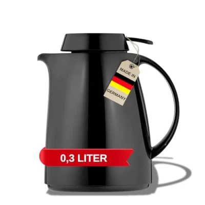 Image de Helios Servitherm Pot Isotherme en Plastique Noir 0,3 l