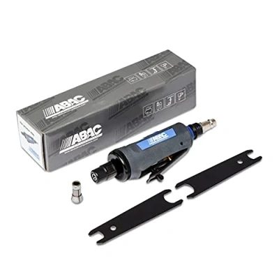 Image de ABAC Meuleuse Droite PRO Mandrin à Pince 3 &amp; 6 mm Usage Professionnel (Ateliers Automobiles et Industrie Métal) Poids : 0.4 kg