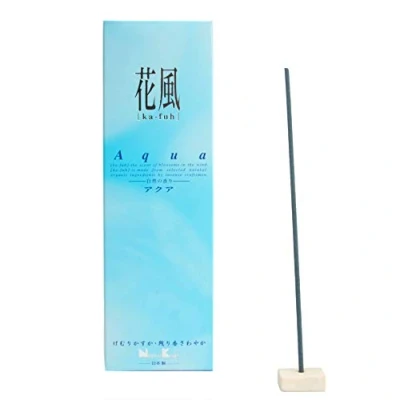 Image de aqasha Nippon Kodo Ka fuh Aqua 120 bâtonnets d&#039;encens 14 cm