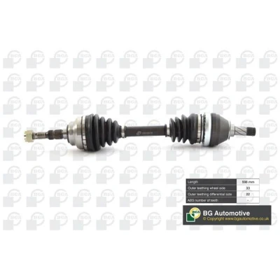 Image de BGA DS9505L Arbre de transmission Essieu avant gauche 597 OPEL: Zafira A, Astra G CC, Coupe, VAUXHALL: Mk4 CC