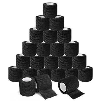 Image de TONBAO Grip Tape, 24 Rouleaux 2 &quot;x 5 yards Bande Élastique Wraps de sport adhérente Imperméable pour Machine