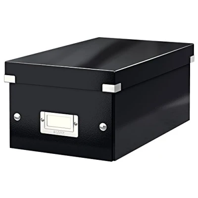 Image de Leitz Boîte de Rangement Format DVD, Noir, Click &amp; Store, 60420095