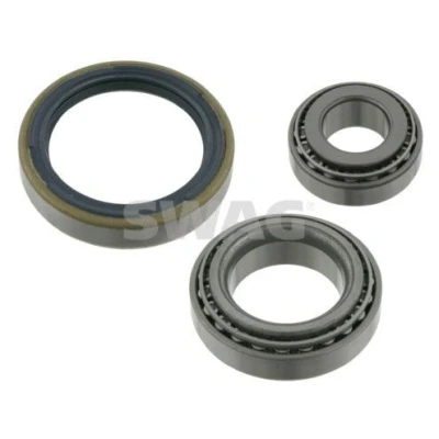 Image de SWAG 99 90 7870 Kit de roulements roue Essieu avant gauche, droit avec bague d&#039;étanchéité 45 Roulement à rouleaux coniques