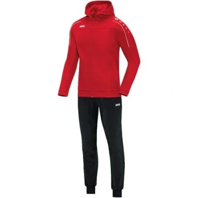 Image de JAKO Survêtement Classico En Polyester Avec Capuche, Mixte Enfant, Rouge, 140