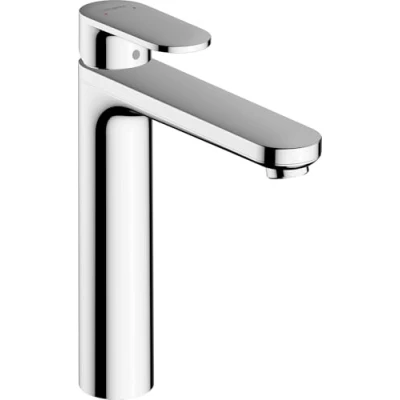 Image de hansgrohe Vernis Blend Mitigeur de lavabo avec tirette et vidage, conduction d&#039;eau chaude isolée, Robinet salle bain hauteur sous bec 190 mm, économie (EcoSmart), Chromé, 71572000