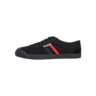Image de Kawasaki Retro Baskets basses, Femme, Taille: 36, Black solid Cuir et textile