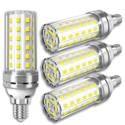 Image de JIUYUAN Ampoule LED E14 12W, Équivalent Halogène 100W, Maïs 6000K Blanc Froid Super Lumineux, 1450LM, 360 Angle, Vis E14, Non Dimmable, Pas de Scintillement, 85 265V, Lot 4