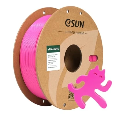 Image de eSUN Filament PLA+ 1.75mm, Lithophane PLA Plus, Précision Dimensionnelle +/ 0.03mm, Bobine de 1KG (2.2 LBS) CMYK pour Imprimante 3D FDM,Magenta