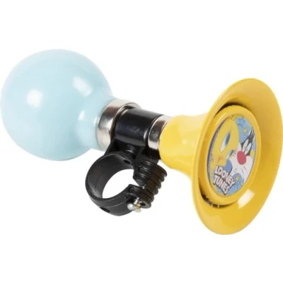 Image de Avertisseur de vélo bébé Fille Sonnette Looney Tunes Tweety Sylvester Bleu Jaune