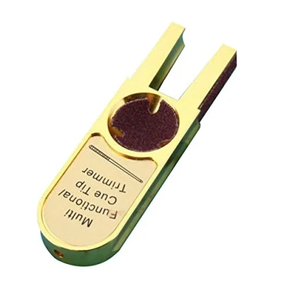 Image de Gimiton Billard Pool Cue Astuce Shaper Outil Pointe Scuffer Grattoir Tip Trimmers Tappa