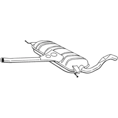 Image de BOSAL 282 543 Silencieux Intermédiaire AUDI: A6 C5 Berline, Avant