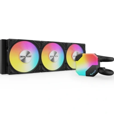 Image de Montech Kit Watercooling AIO HyperFlow RGB 360mm (Noir)