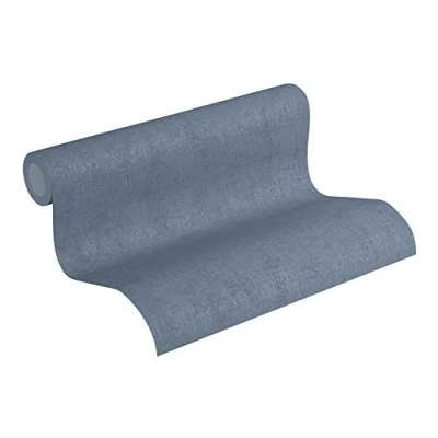 Image de Livingwalls papier peint intissé New Walls Cosy &amp; Relax uni 10,05 m x 0,53 bleu 373954 37395 4