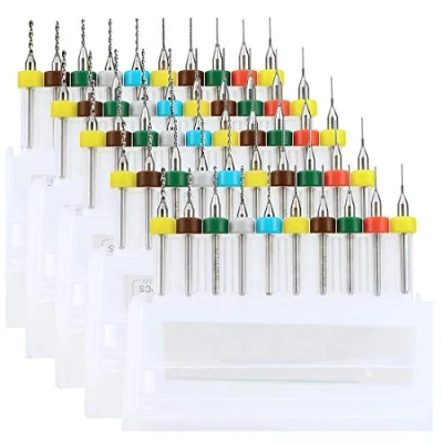 Image de WayinTop 50pcs PCB Micro Forets Gravure en Carbure de Tungstène 0,3mm 1,2mm Pour Fabrication Bijoux CNC