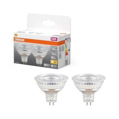 Image de OSRAM LED Spot Lamp Star MR16 6,1 W 827, 2700 K blanc chaud, GU5.3, 36, 621 lm, basse tension, design tout en verre, IP20