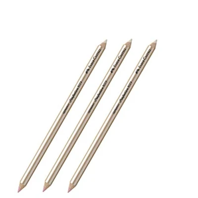 Image de Faber Castell Perfection Crayon gomme 3 x 7057 Pointe double Doux et dur.