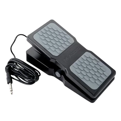 Image de M Audio EX P Pédale d’Expression Universelle pour Claviers, Claviers/Contrôleurs MIDI et Pédales d’Effets de Guitare Compatibles avec Commutateur Polarité Intégré