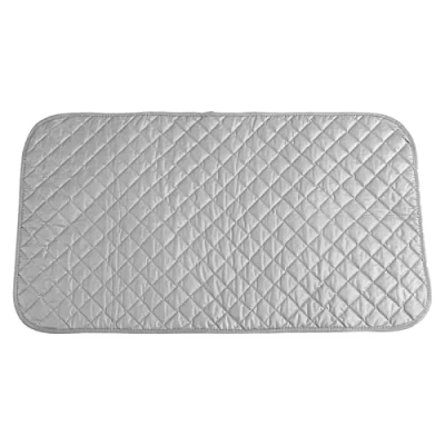Image de tapis de repassage, couverture coton pliable portable, repassage adaptée à la machine laver, sèche linge, comptoir bureau, petite planche repasser pour maison