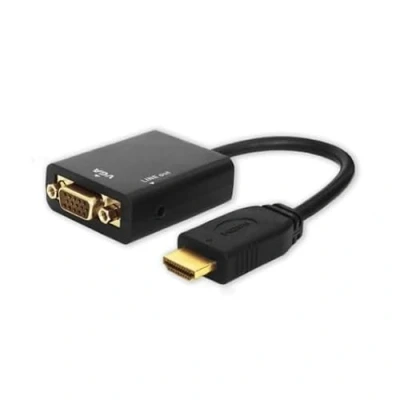 Image de Savio CL 23 câble vidéo et adaptateur 0,5 m VGA (D Sub) HDMI Type A (Standard) Noir Neuf