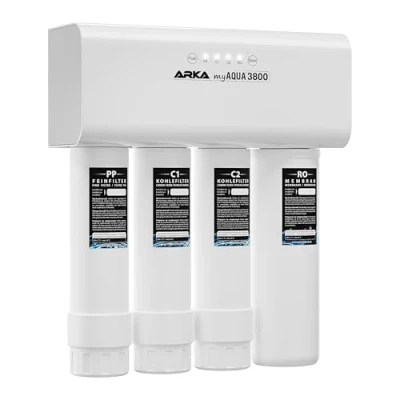 Image de ARKA myAQUA 3800 Système d&#039;osmose Inverse 2,6 L/Min L/Jour Filtre à Eau &amp; adoucisseur, élimine jusqu&#039;à 99% des sels, polluants bactéries pour Aquariums ménage