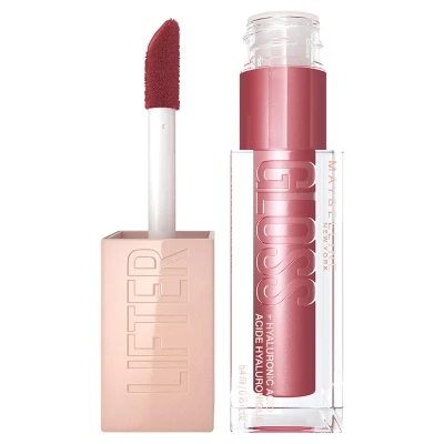 Image de Maybelline New York Lifter Gloss Brillant à lèvres repulpant et hydratant l&#039;acide hyaluronique couleur 005 Petal 5,4 ml