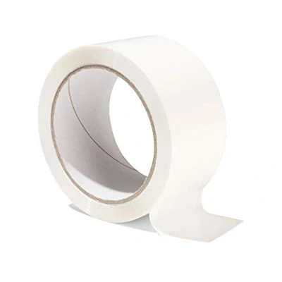 Image de Modulor Ruban d&#039;emballage, adhésif en polypropylène coloré, pour Colis à déroulement Silencieux avec Acrylique, Largeur 5 cm x Longueur 66 m, épaisseur 48 µm, Blanc