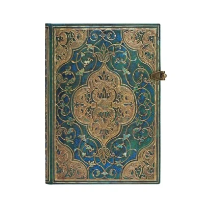 Image de Paperblanks Carnet à couverture rigide Chroniques Turquoises Midi Ligné 240 p.