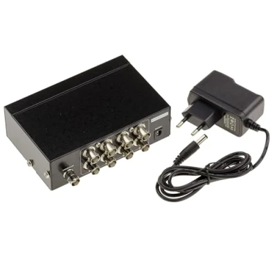 Image de KALEA INFORMATIQUE Répartiteur vidéo BNC Type Splitter Qui duplique à l&#039;identique 1 Source en entrée vers 8 Sorties simultanées