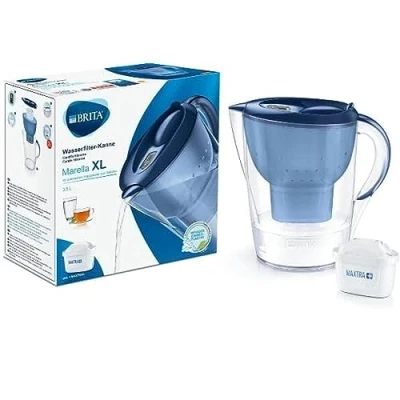 Image de BRITA Carafe filtrante MARELLA XL Bleu + 1 cartouche de rechange