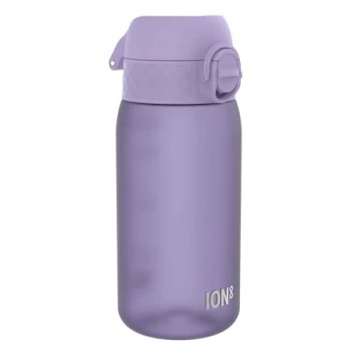 Image de Ion8 Gourde Enfant, 350ml, Anti Fuite, Facile à Ouvrir, Verrouillage Sécurisé, Lavable en Lave Vaisselle, Sans BPA, Poignée de Transport, Nettoyer, Carbone Neutre, Violet Clair