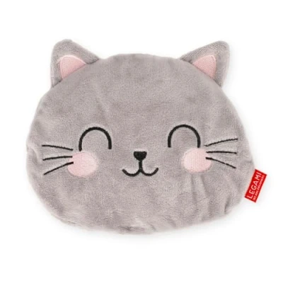 Image de Legami Mini Coussin Thermique avec graines de Lin, Chaud Cuddles, en Parfum Lavande, Polyester et Coton, Cadeau Relaxation, thème Kitty, Utilisation au Micro Ondes ou