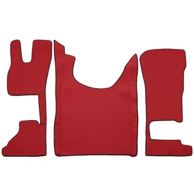 Image de F CORE Tapis de entierement Le Sol Camion compatibilité pour DAF XG XG+ 10.21 Passager Fixe Rouge