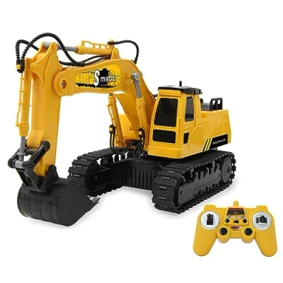 Image de JAMARA Excavatrice S Matic 2,4 GHz Entraînement Chenille Rotation à 360 Chargement/Déchargement