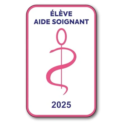 Image de SIGNAL SAFETY Autocollant Sticker Vignette Caducée 2024 pour Pare Brise en Vitrophanie V6 Élève Aide Soignant