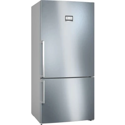 Image de Bosch KGN86AIDR Série 6, Réfrigérateur Combiné Pose Libre, 186 x 86 cm, Inox Anti Trace de Doigts