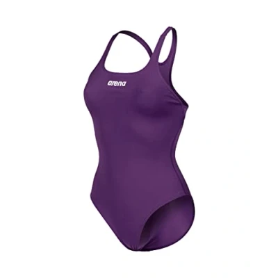 Image de arena Solid Swim Pro Team Maillot de Bain une Pièce pour Femme, Séchage Rapide, Sportif en Tissu MaxLife Eco avec Résistance Maximale au Chlore et Protection UV UPF 50+
