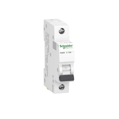 Image de Schneider Electric A9K02116 Disjoncteur K60N 1P 16 A caractéristiques C 6 kA Blanc