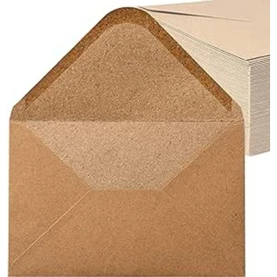 Image de Noa Home Deco enveloppes (100 pièces) papier kraft ancien/sans fenêtre C6 162 x 114 mm, enveloppes, fermer, NHD06