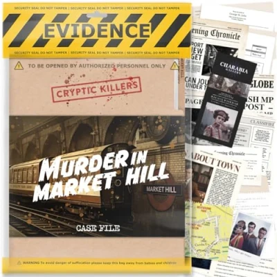 Image de Cryptic Killers Unsolved Murder mystery game Cold Case Files Investigation Detective Evidence &amp; Crime File Individus, rendez vous amoureux et jeux de fête in Market Hill