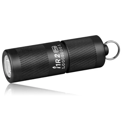 Image de OLIGHT I1R2 PRO Mini Torche Porte clés EDC Lampe de Poche LED Rechargeable par Type C USB Câble 180 Lumens (Noir)