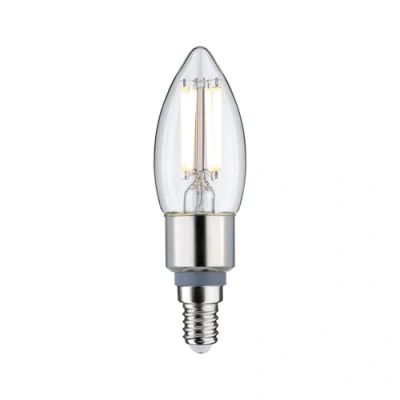 Image de Paulmann 28777 Lampe LED Flamme à filament dim to warm 5 watts gradable Ampoule Clair Lumière efficace dorée Blanc chaud 1800 3000 K E14