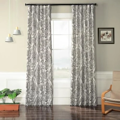 Image de HPD Half Price Drapes BOCH KC16072D 84 Rideau occultant imprimé Ocre 127 x 213 cm