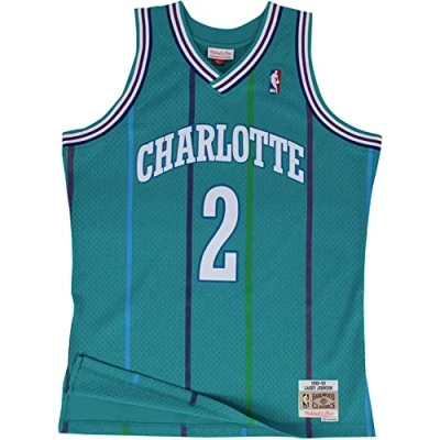 Image de M&amp;N NBA Swingman Maillot 2.0 Ch. Hornets 1991 92 L. Johnson Teal L