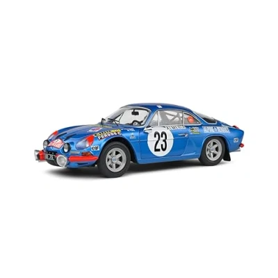 Image de SOLIDO 1:18 Alpine A110 1600S Blue #23 Nicolas/Vial Rallye Monte Carlo 1972