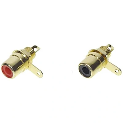 Image de Câble audio TRU COMPONENTS Cinch RCA embase femelle 2 mono rouge, noir