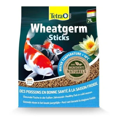 Image de Tetra Pond Wheat Germ Sticks, Fish Food Specially Formulated for Cold Weather Feeding, 7 Litre